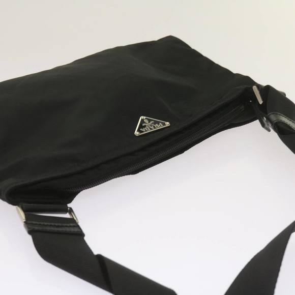 PRADA Shoulder Bag Nylon Black Auth am5780 - Picture 6 of 16